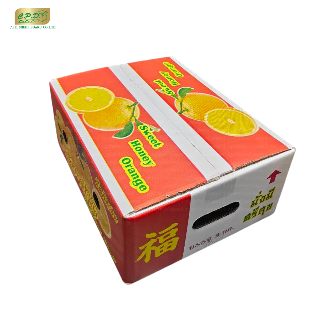 กล่องส้ม 5 kg.  (แพ็ค 20 ใบ)